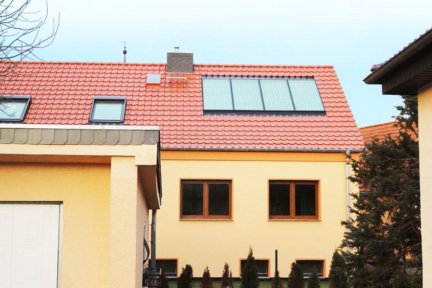 Solaranlage auf Einfamilienhaus