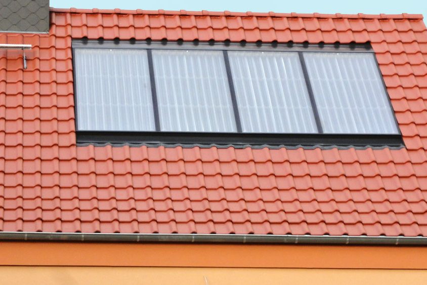 Solaranlage auf Einfamilienhaus