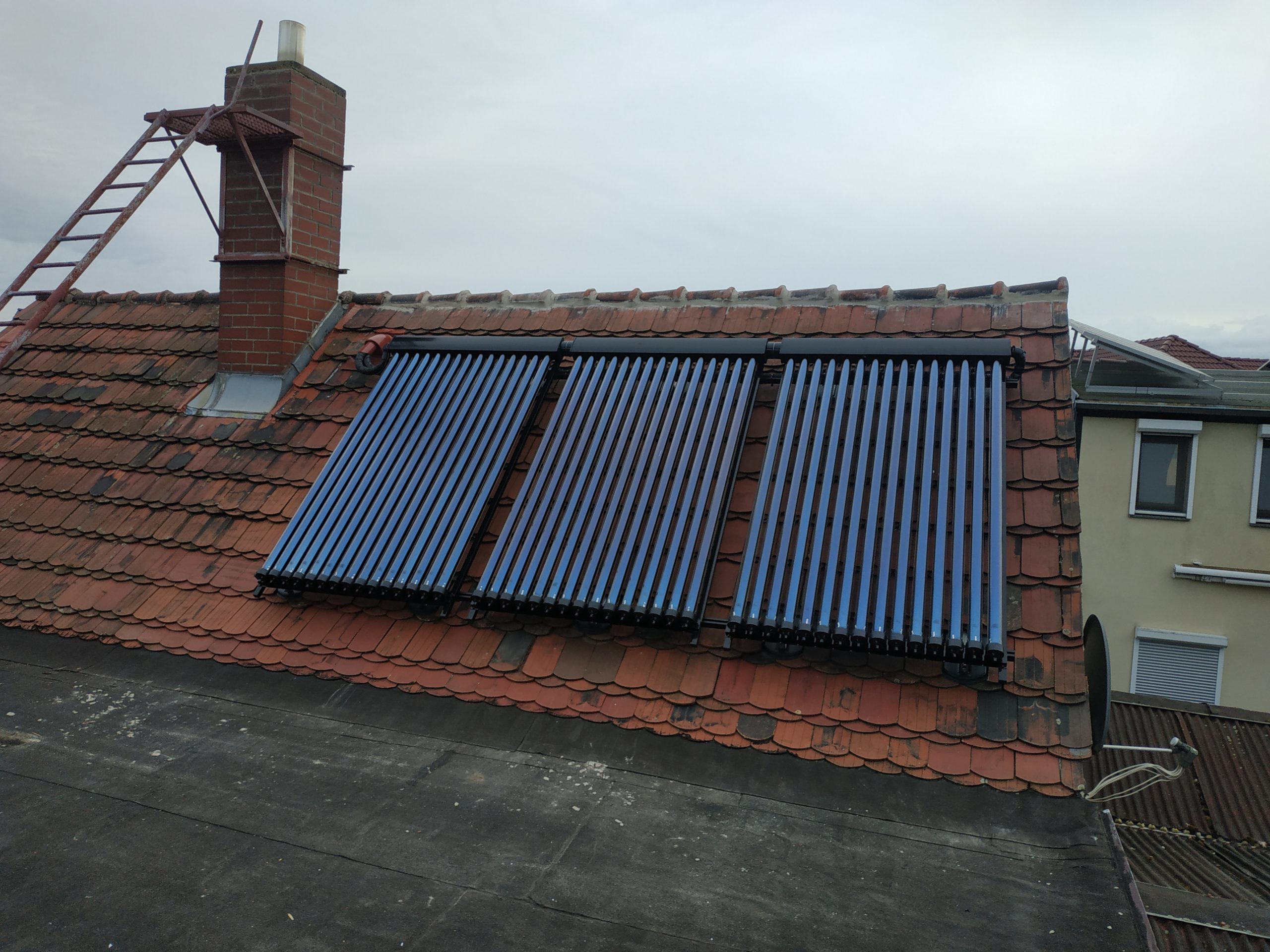 Solaranlage auf dem Dach