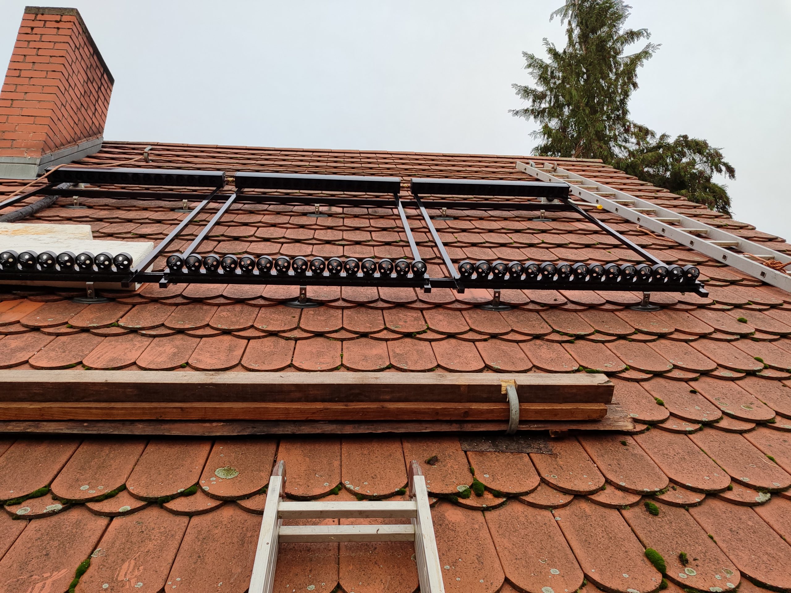 Grundaufbau für Solarpanele