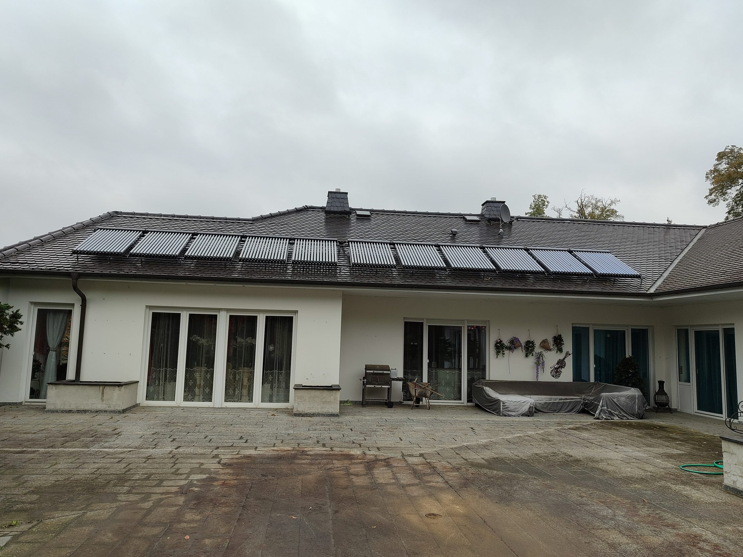 Solaranlage auf dem Dach